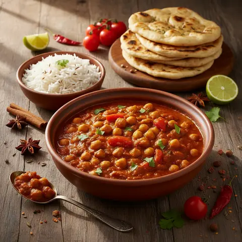 Curry de Pois Chiches et Tomate