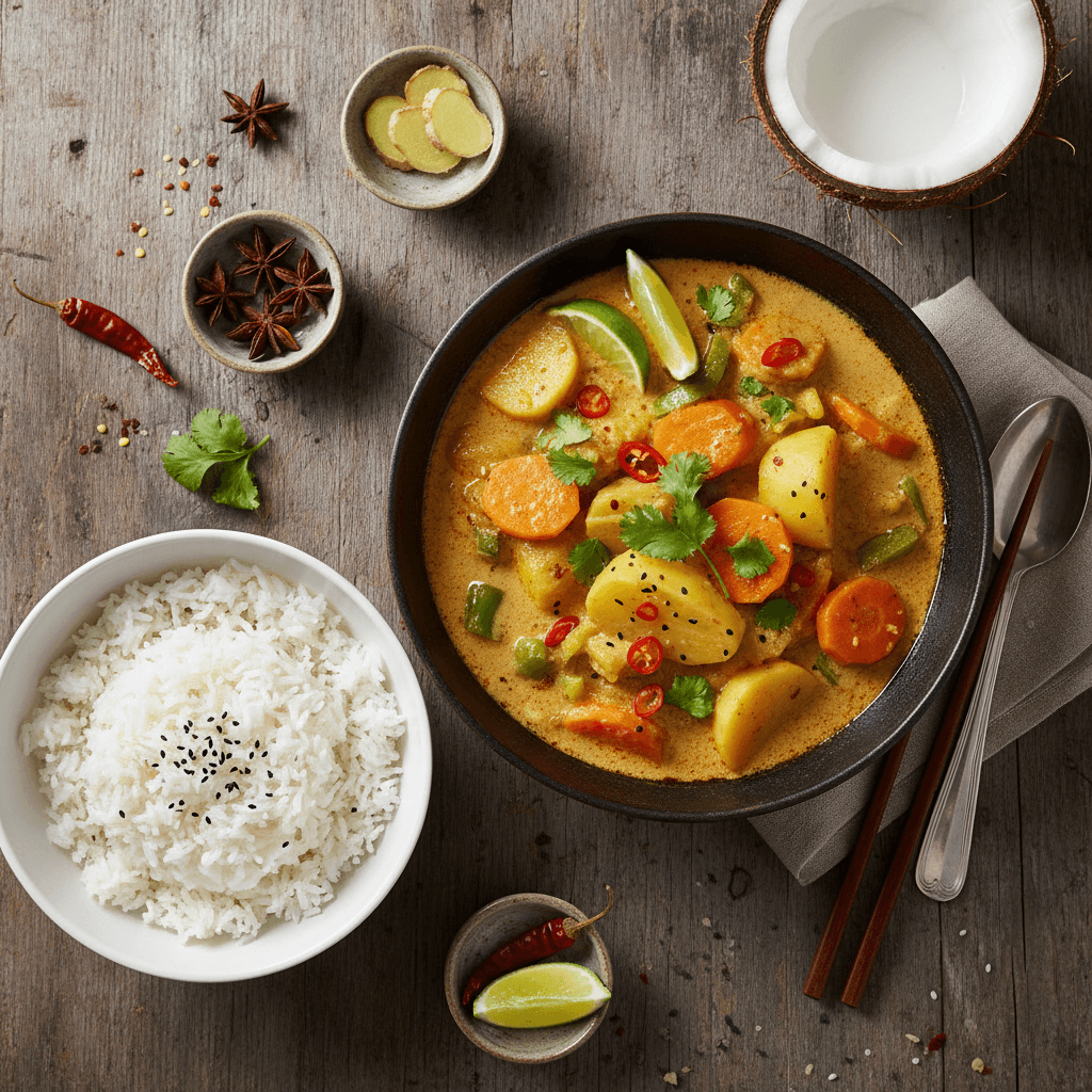Curry de légumes façon thaï