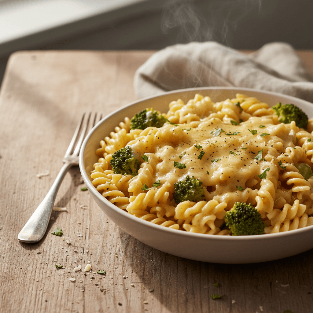 Pasta mit Gruyère und Brokkoli
