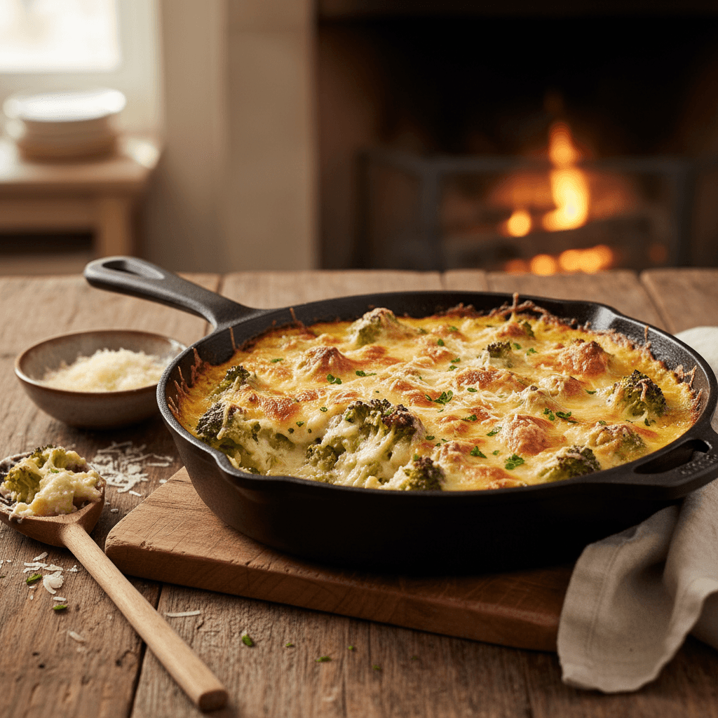 Gratin de Brocoli au Fromage