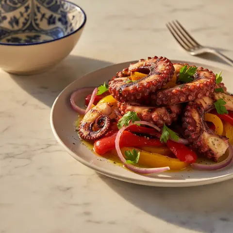 Salade de poulpe grillé à la portugaise