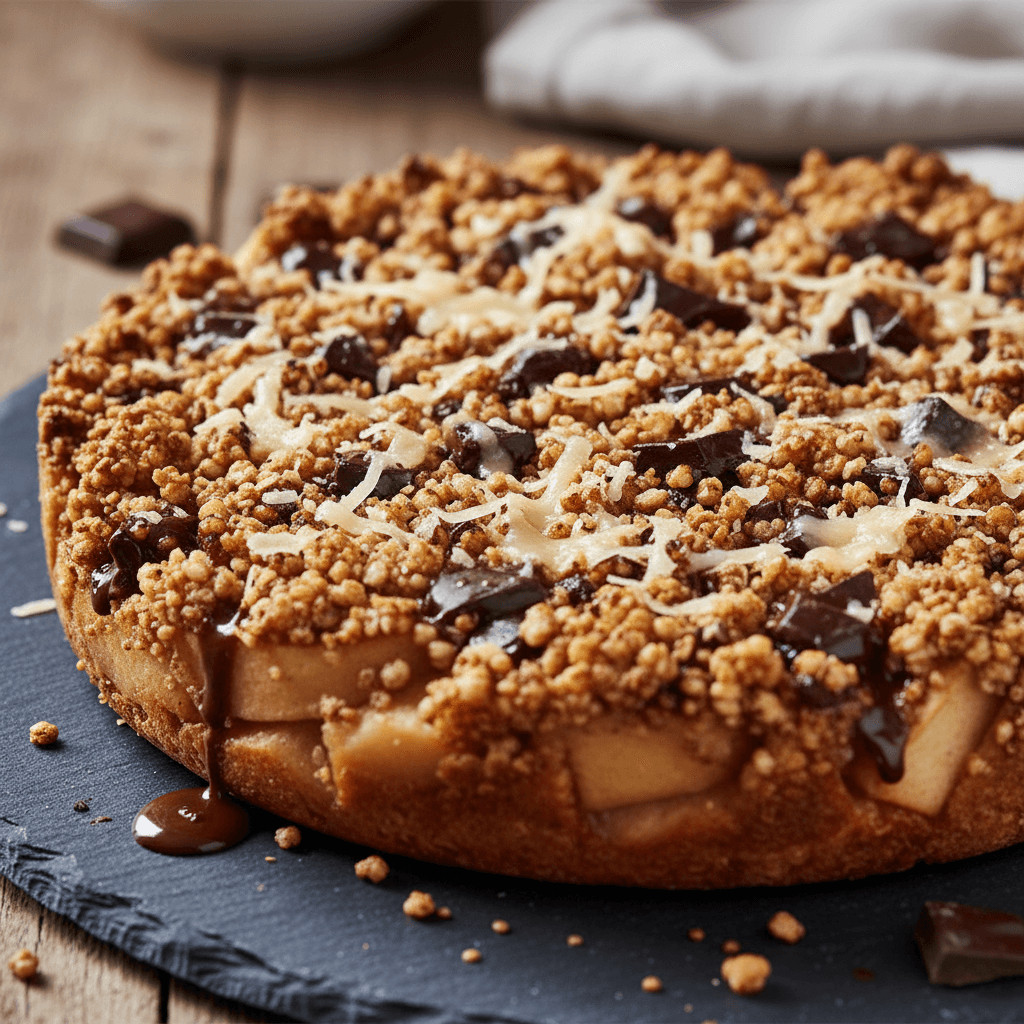 Crumble aux Pommes et Chocolat Quinoa