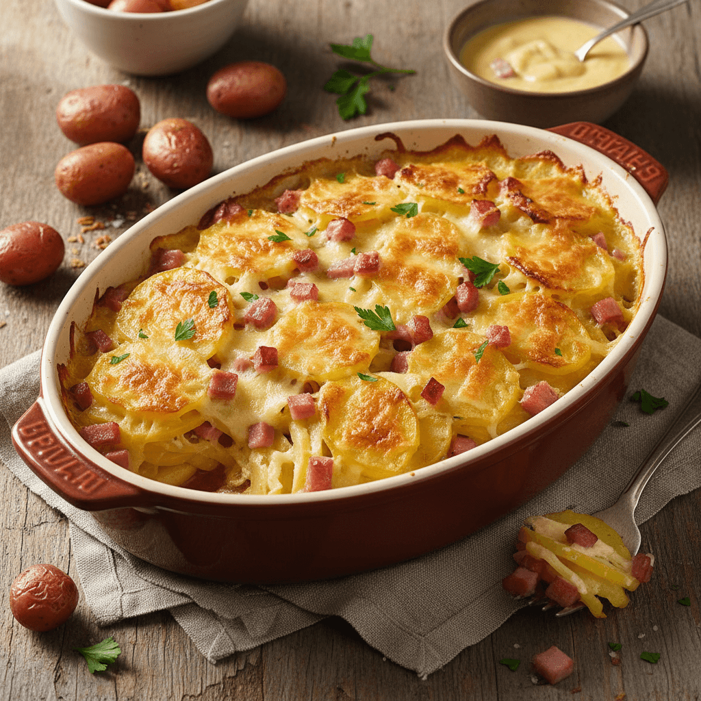 Kartoffel-Schinken-Auflauf