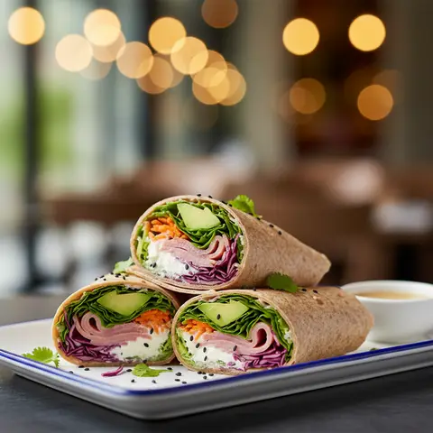 Wraps Jambon, Avocat et Fromage Frais