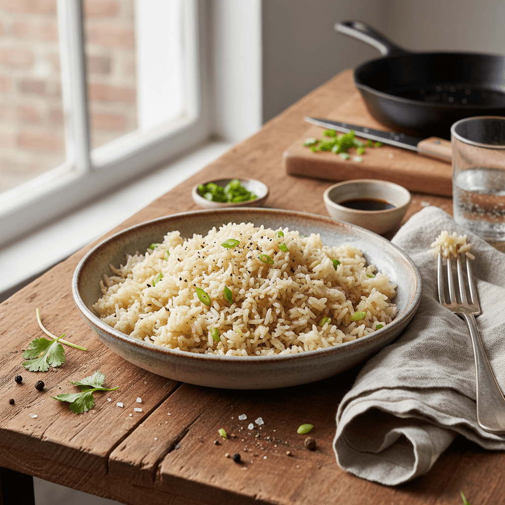 Einfacher gebratener Reis