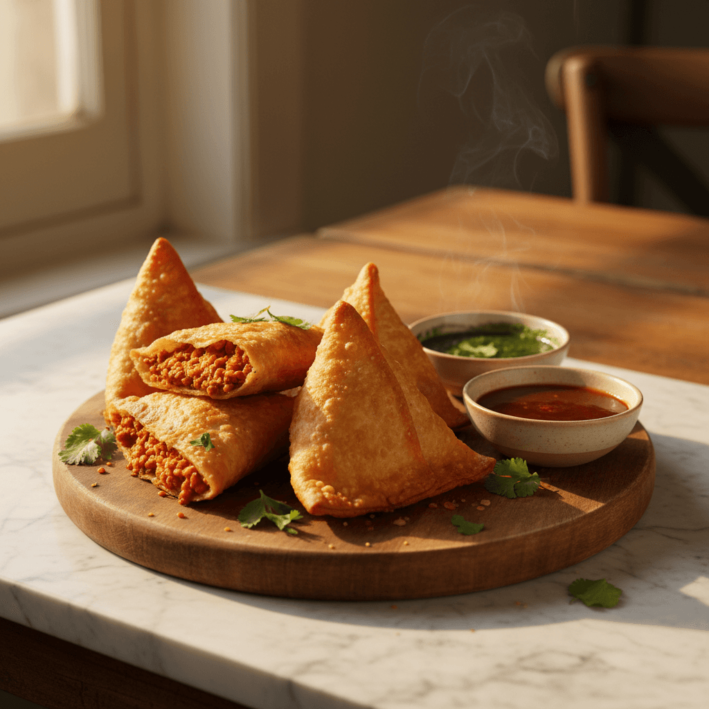 Samosa aux Lentilles Corail