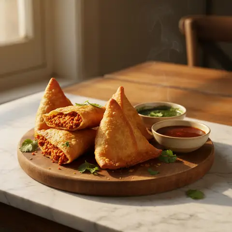 Samosa aux Lentilles Corail