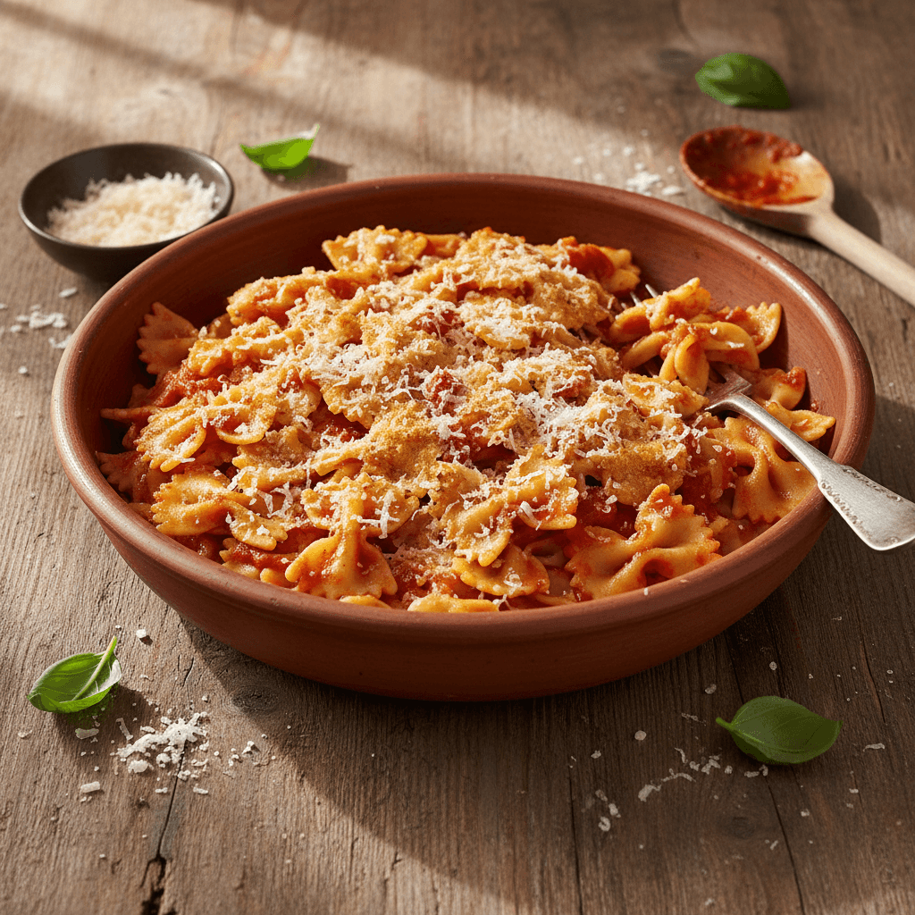 Pasta mit Tomaten und Comté