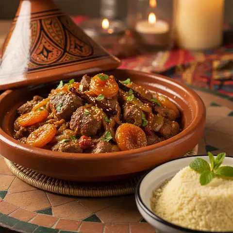 Tajine de Mouton aux Abricots