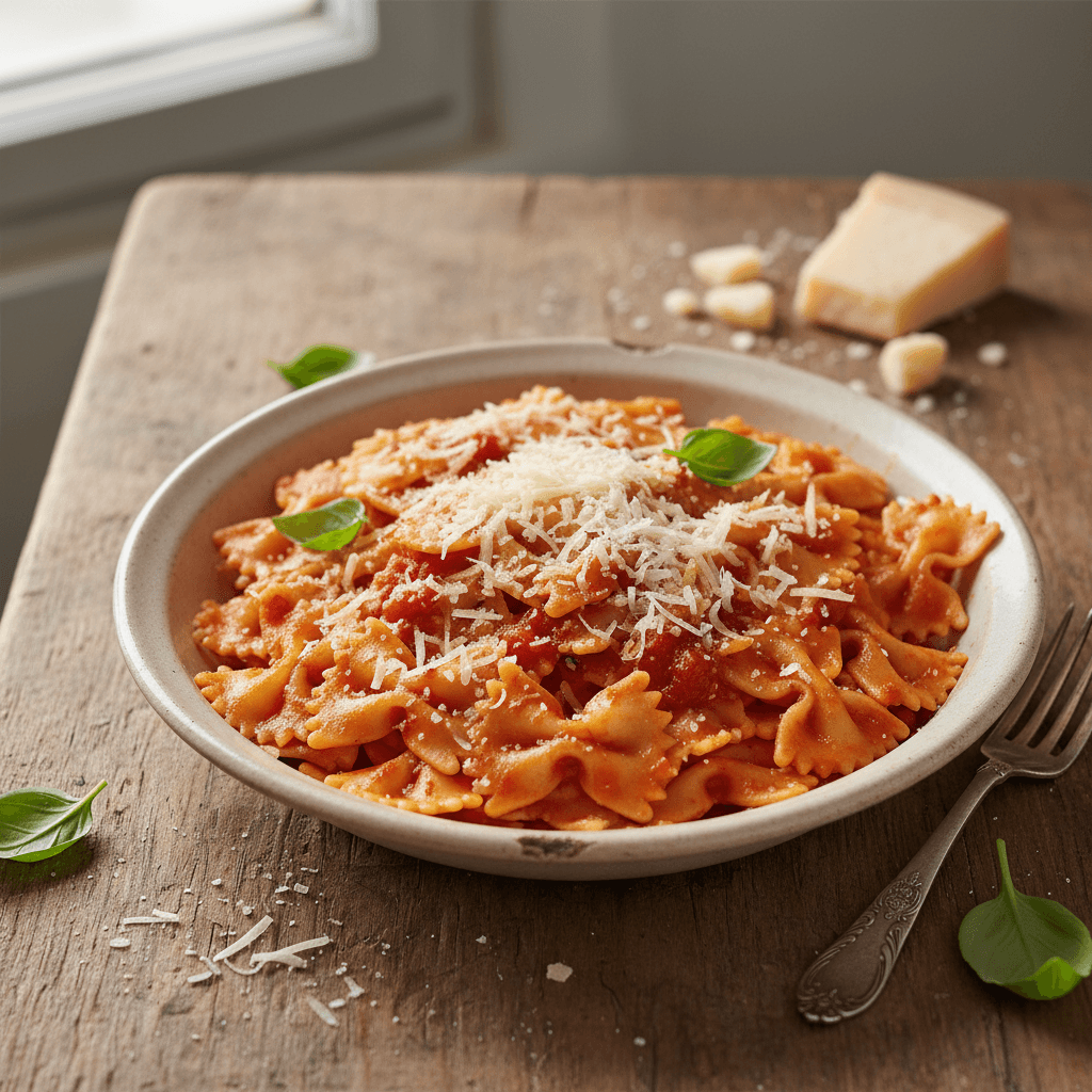 Pasta mit Tomaten und Comté