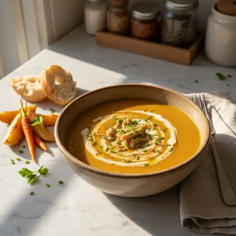 Soupe Velouté Pomme-Carotte-Poulet