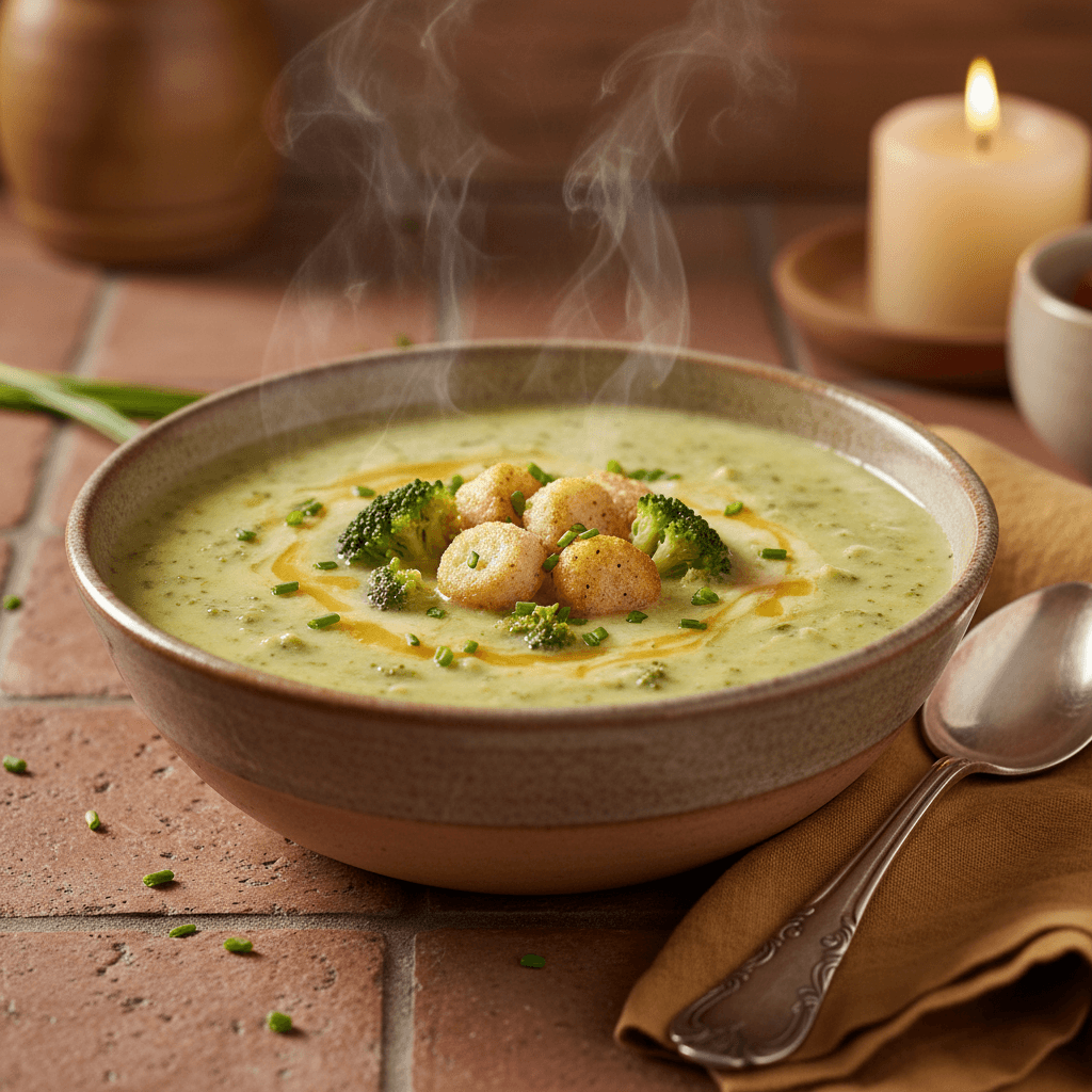 Soupe de brocoli et fromage