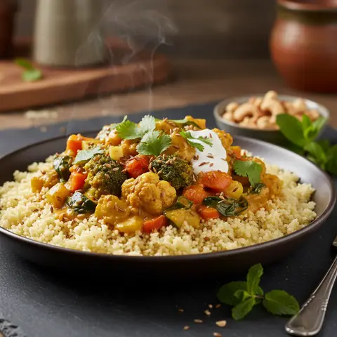 Curry de Légumes à la Semoule