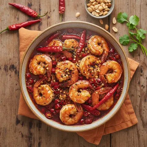 Crevettes Enragées Sichuan
