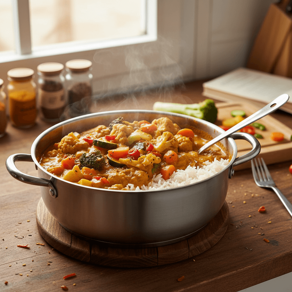 Curry de Légumes à l'Indienne