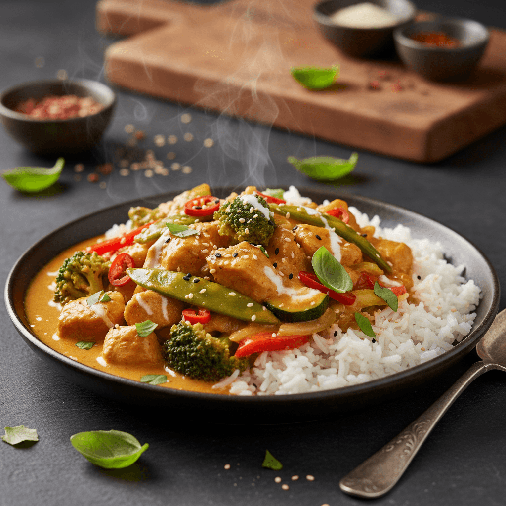 Curry Asiatique Légumes-Poulet