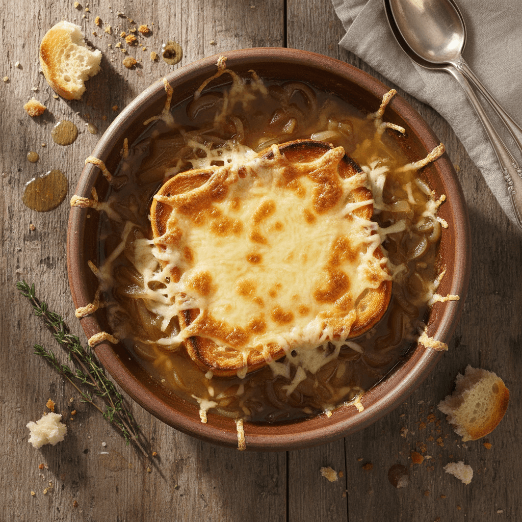Soupe à l'Oignon et Gruyère