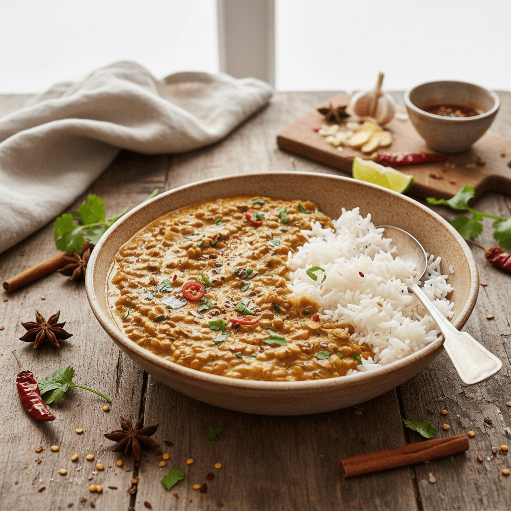 Asiatisches Linsen-Curry