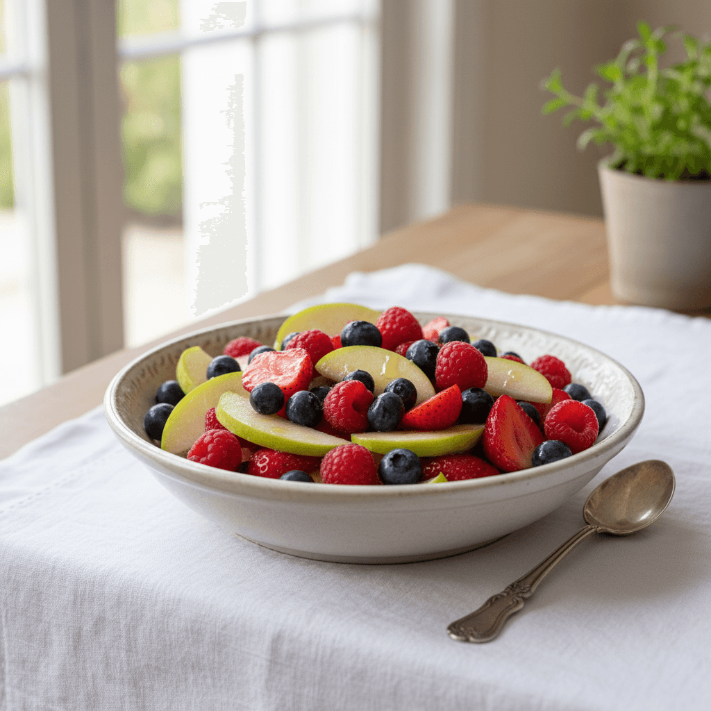 Salade de Fruits Rouges aux Pommes