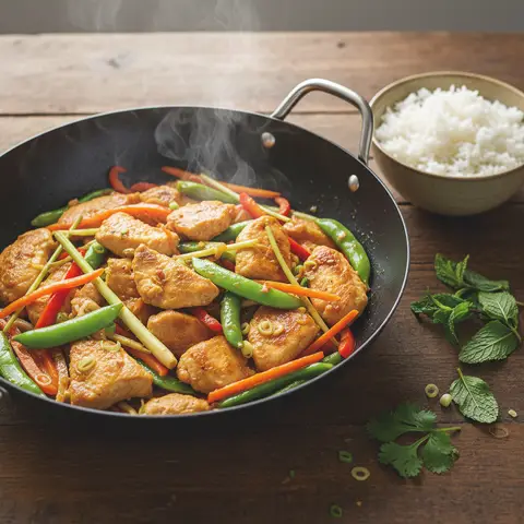 Sauté de poulet vietnamien à la citronnelle