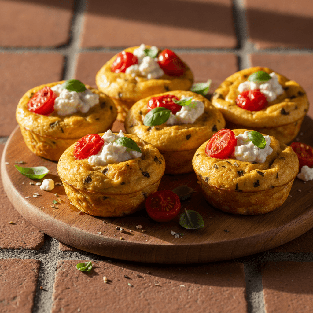 Egg muffins à la ricotta et tomates cerises
