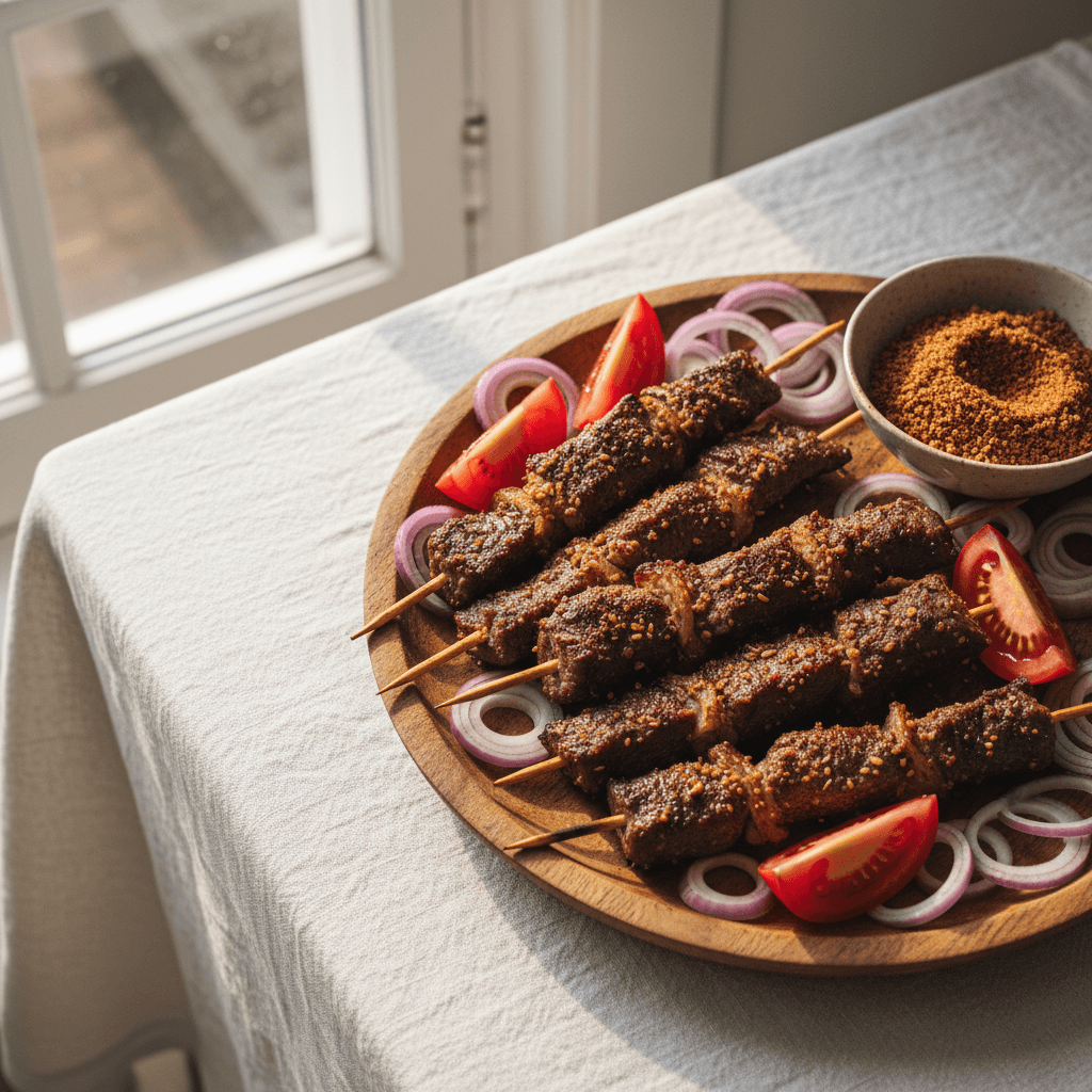 Suya (Brochettes Épicées Nigérianes)