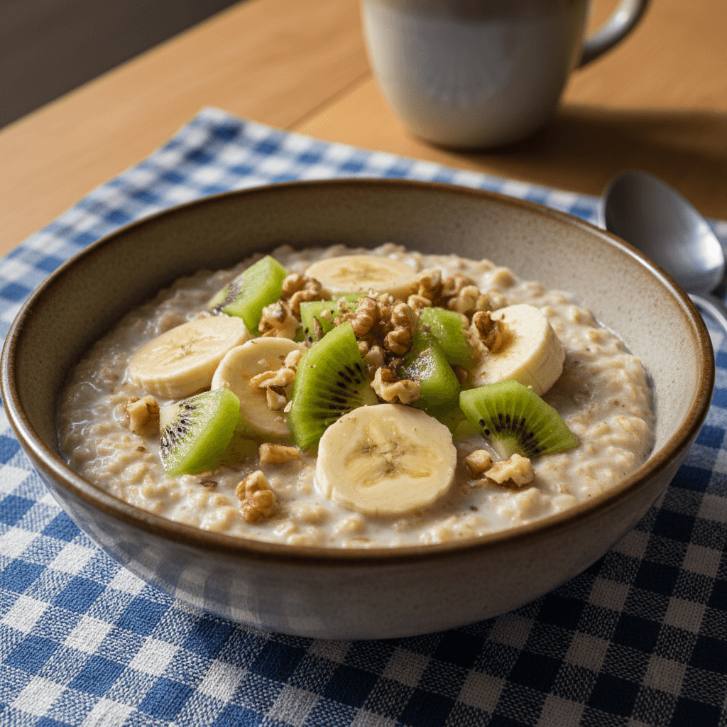 Porridge aux Flocons d'Avoine et Fruits Frais