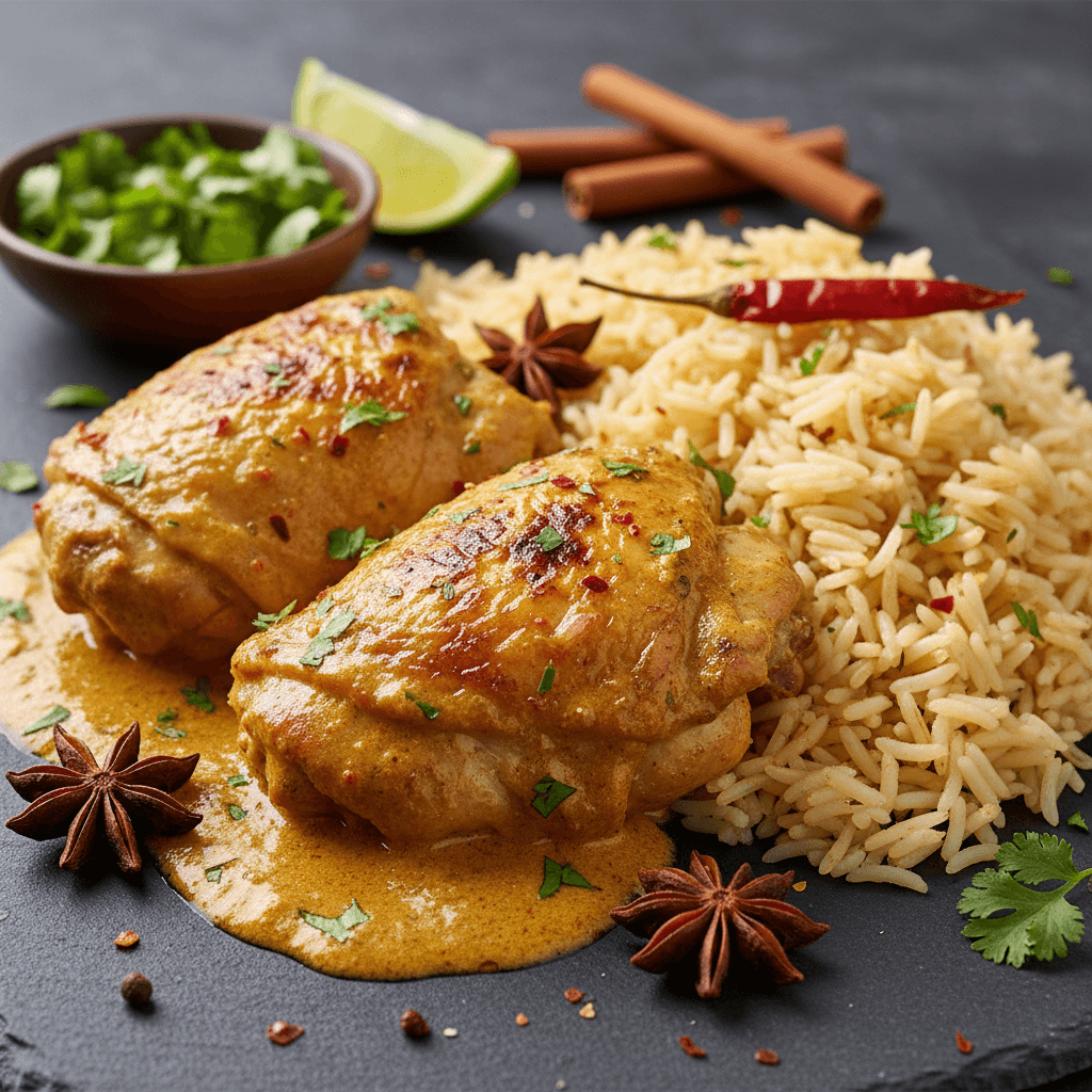 Poulet Curry et Riz Basmati
