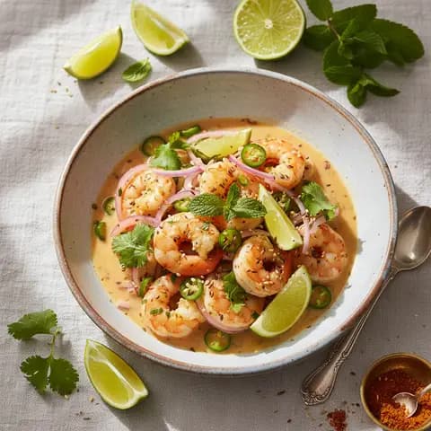 Ceviche Indien aux Crevettes