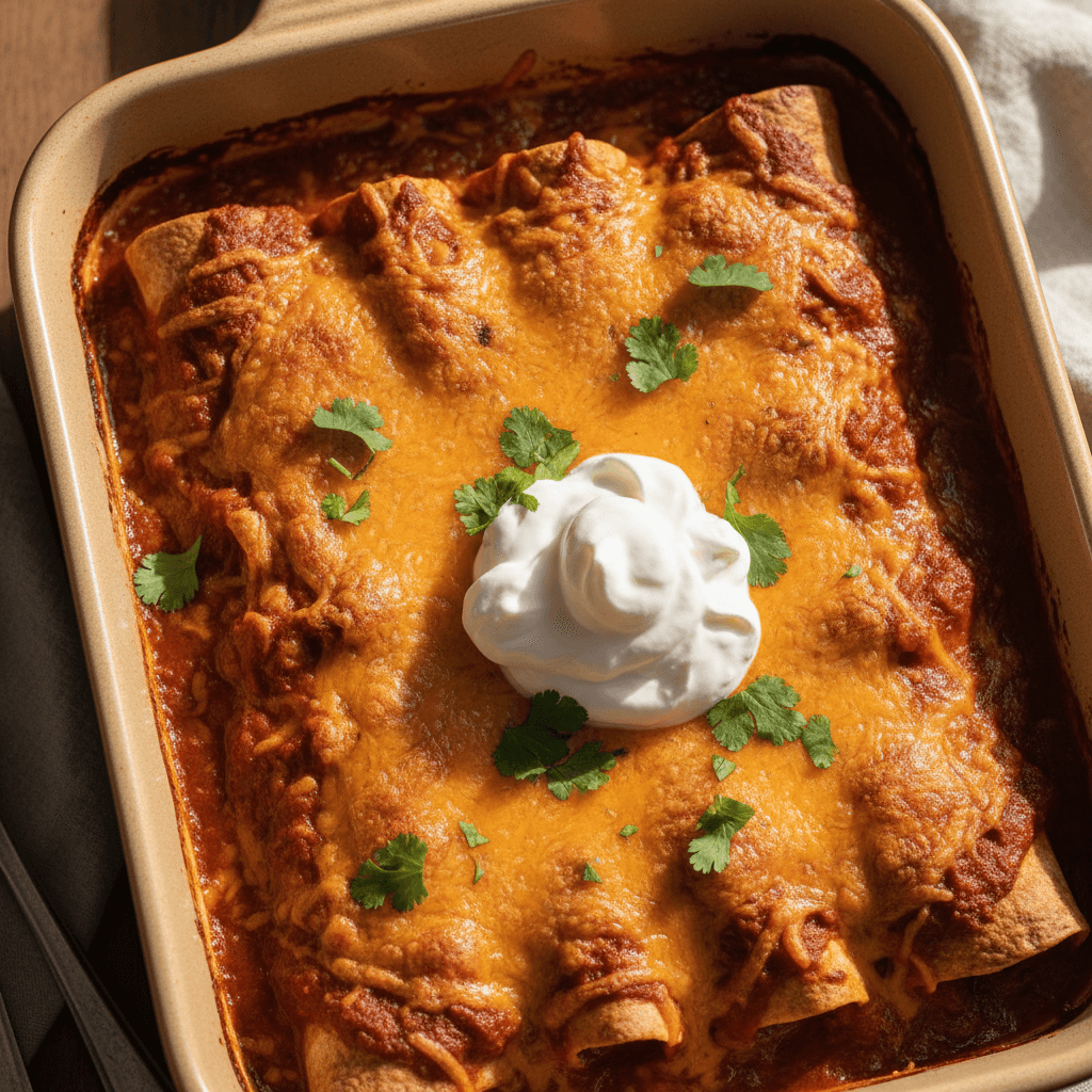 Enchiladas poulet & courge au chipotle