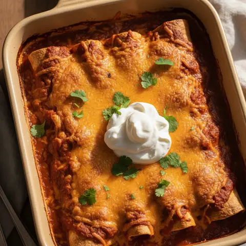 Enchiladas poulet & courge au chipotle