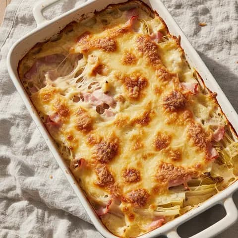 Endives & jambon gratiné crème-gruyère