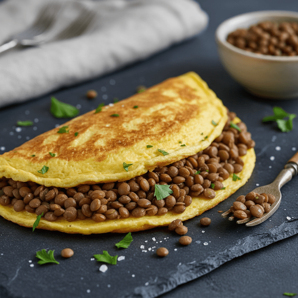 Omelette aux Lentilles