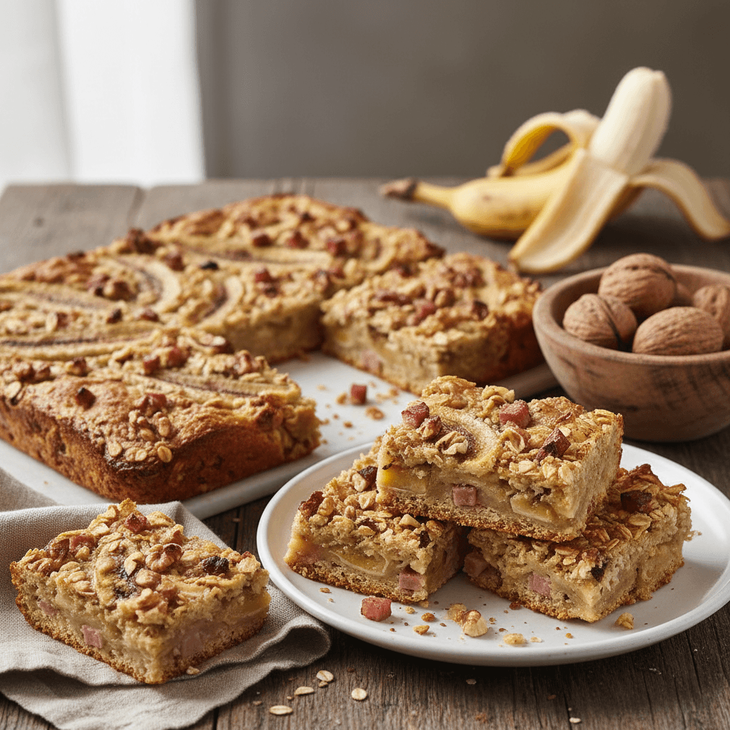 Walnut-Banana Energy Bars