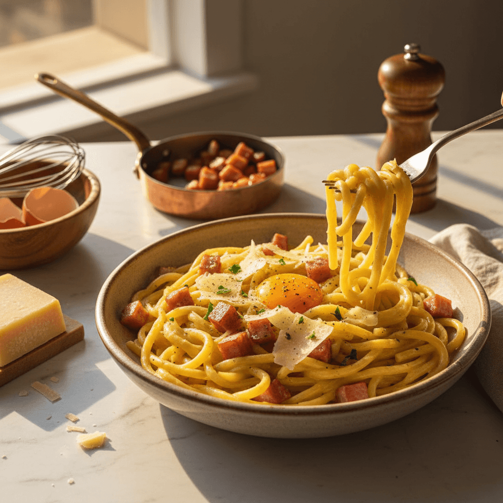 Pâtes à la Carbonara Maison