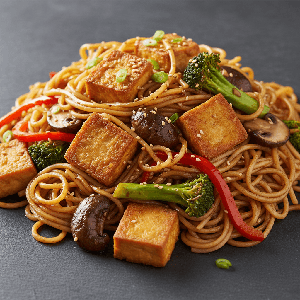 Vegetable and Tofu Chow Mein
