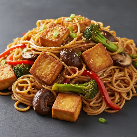 Chow Mein aux Légumes et Tofu