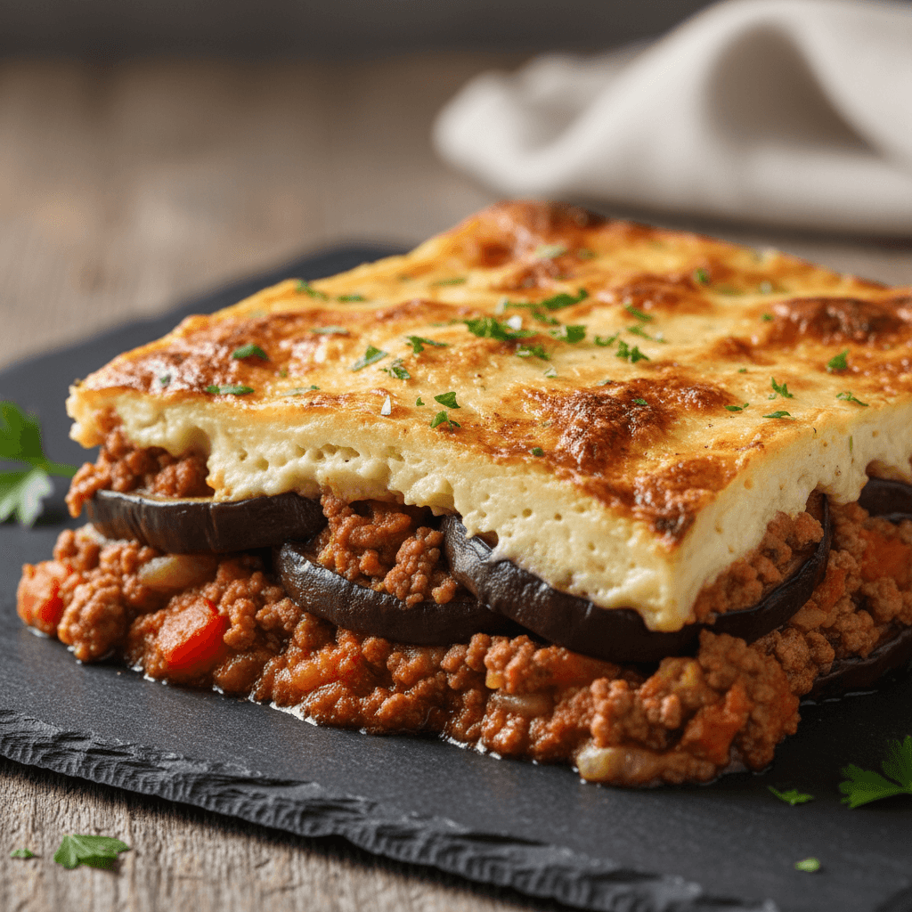 Moussaka Grecque aux Aubergines