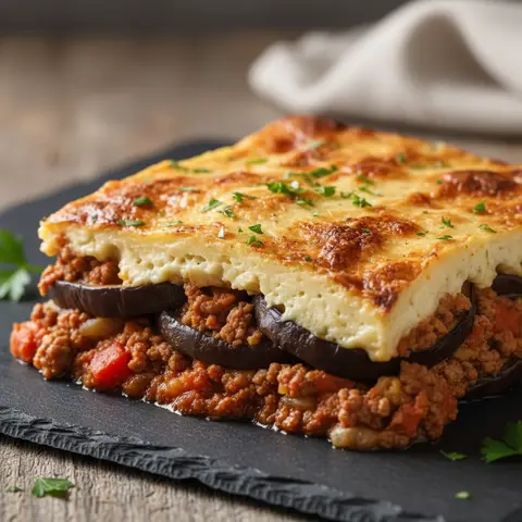 Moussaka Grecque aux Aubergines