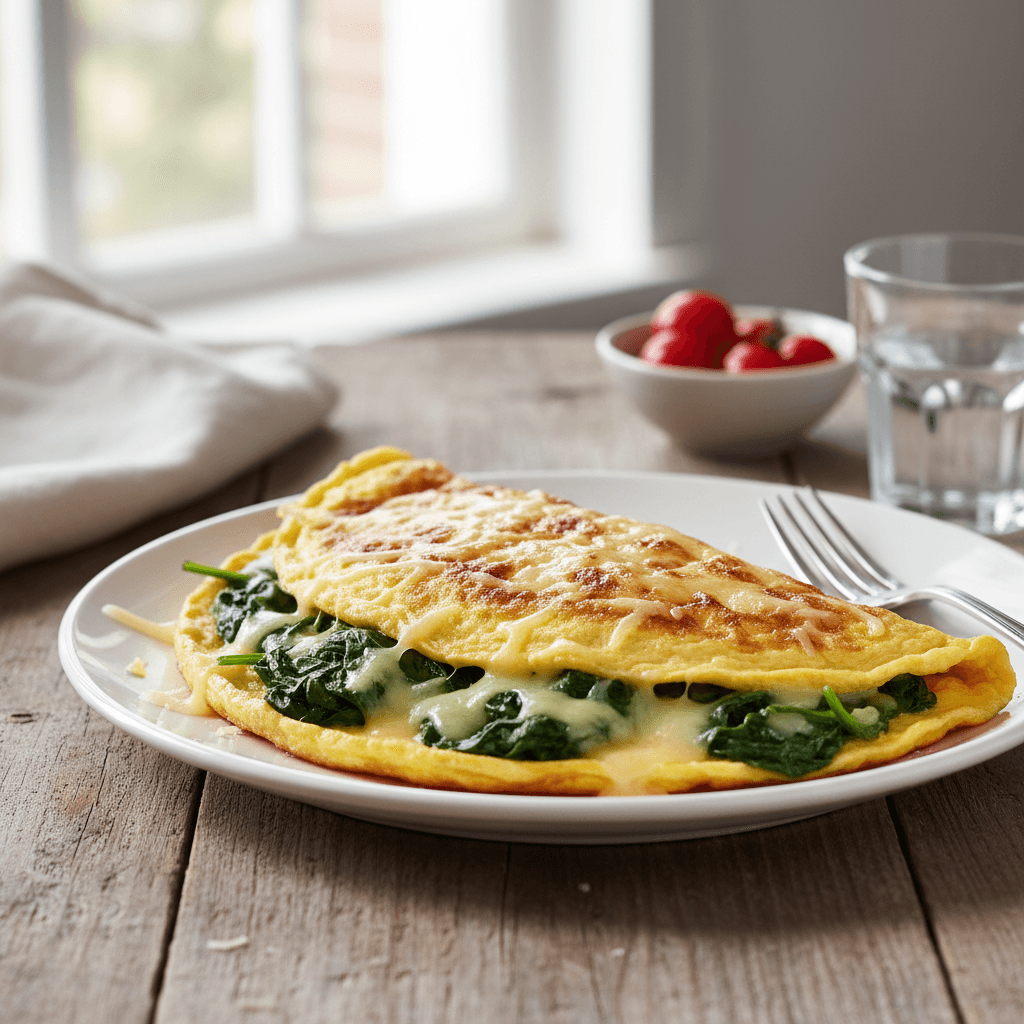 Spinach and Gruyère Omelet