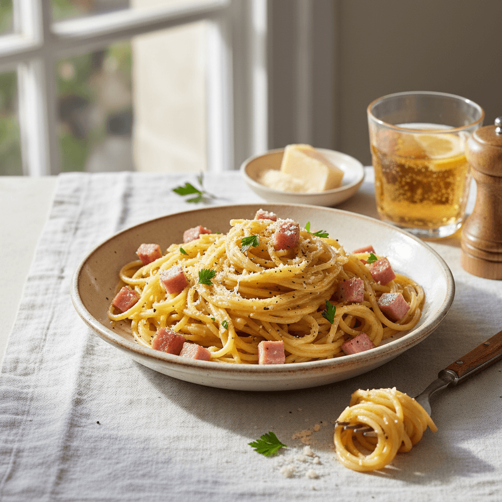 Pâtes Carbonara Simplifiée