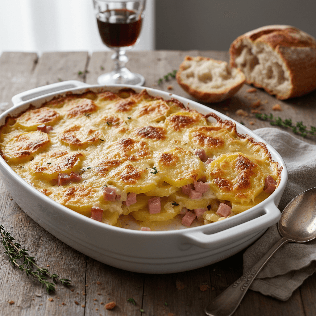 Gratin de Pommes de Terre et Jambon