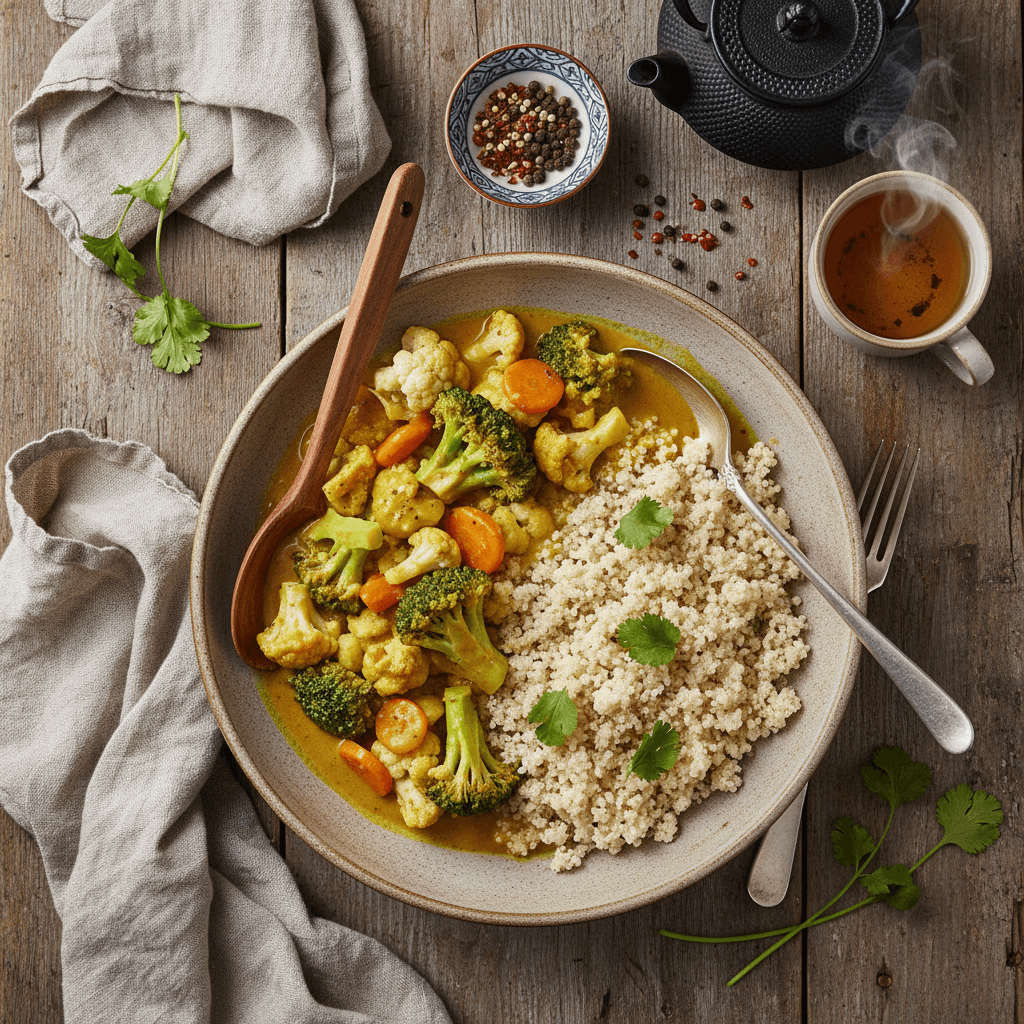 Curry de Légumes au Quinoa