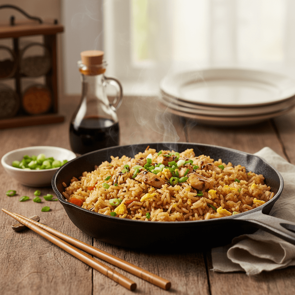 Einfaches gebratenes Reis