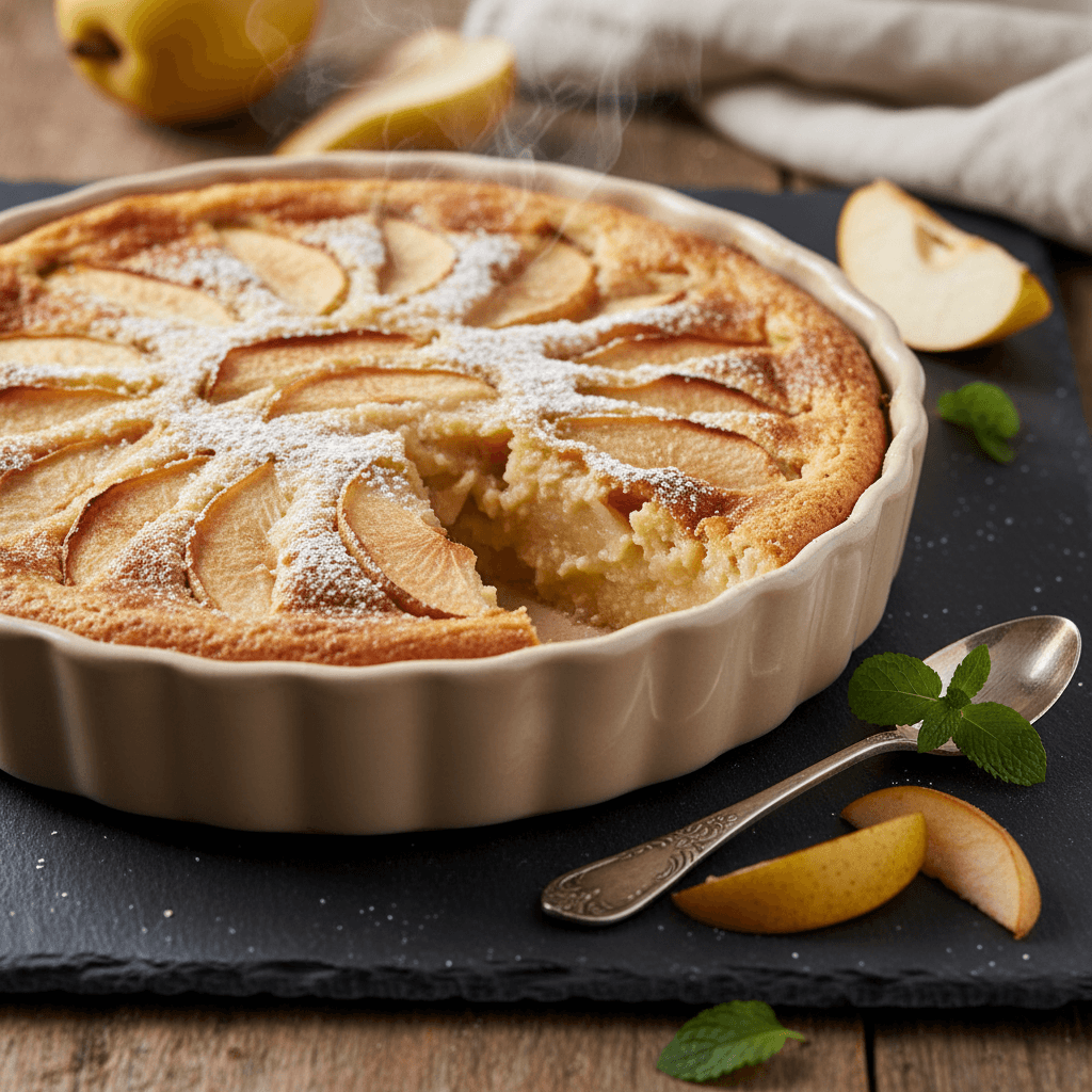 Clafoutis aux pommes et poires