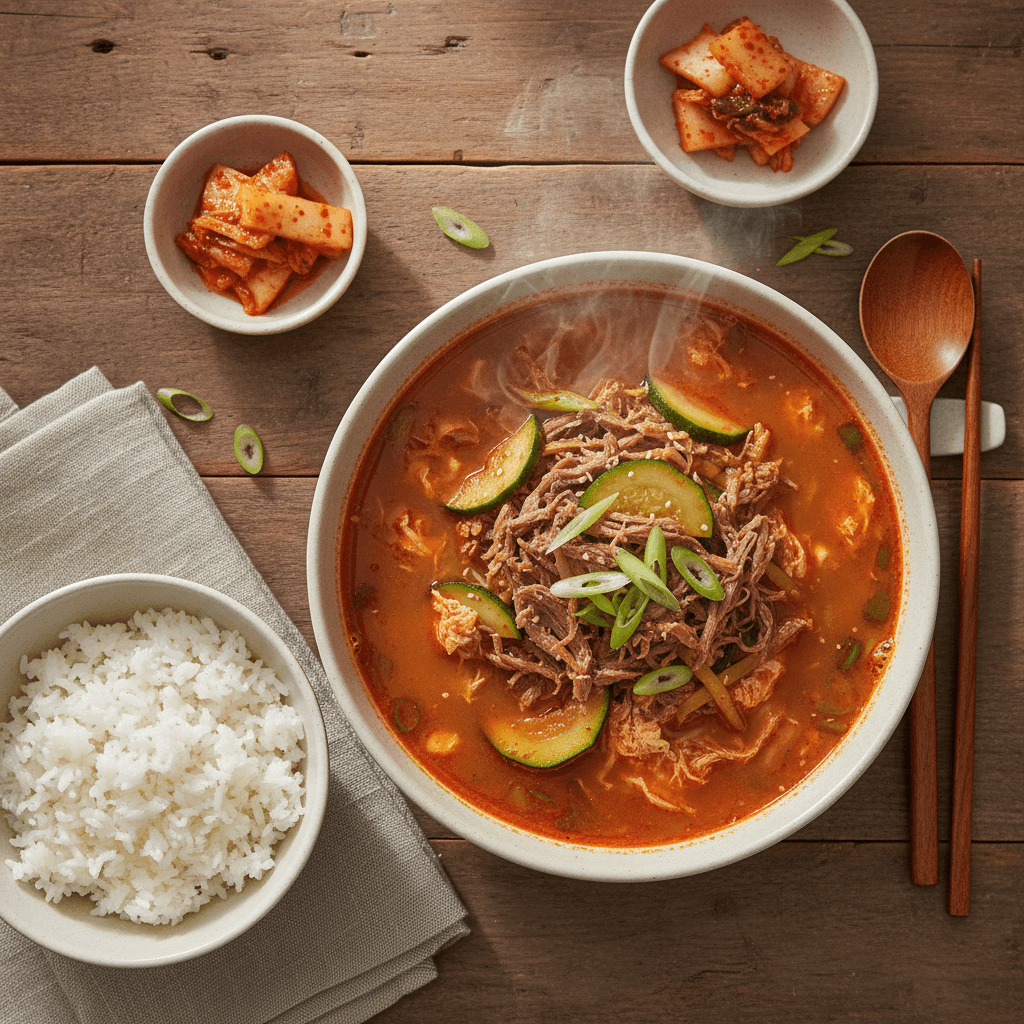 Yukgaejang épicé au bœuf