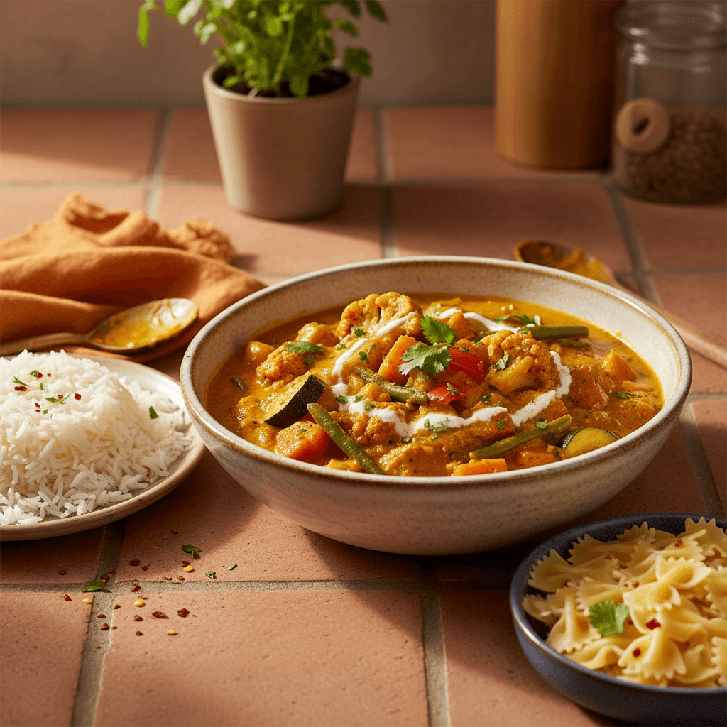 Curry de Légumes à la Crème de Coco