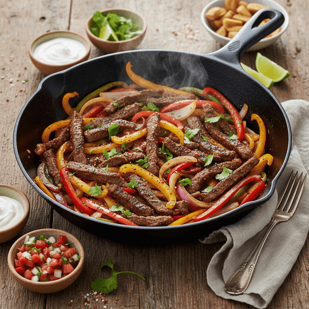 Wok-Seared Beef Fajita Style