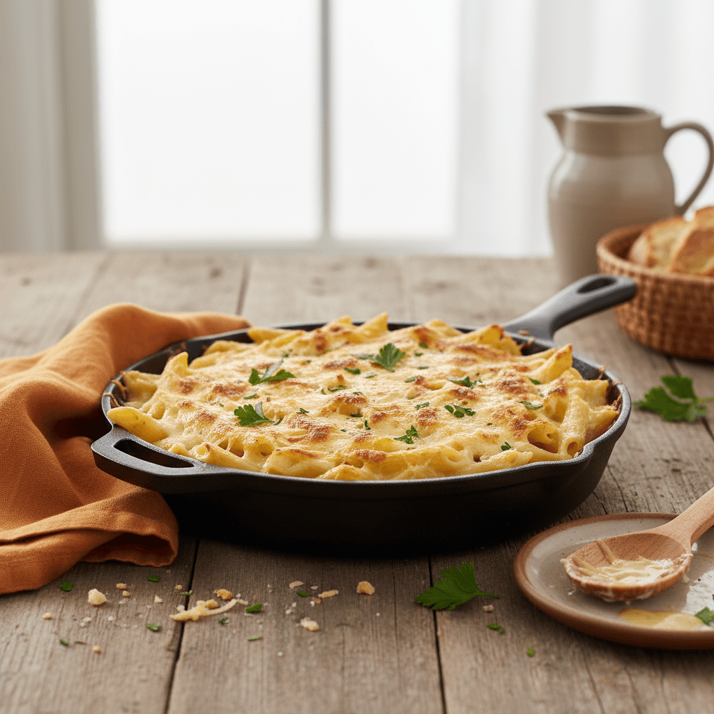 Easy Penne Béchamel Gratin