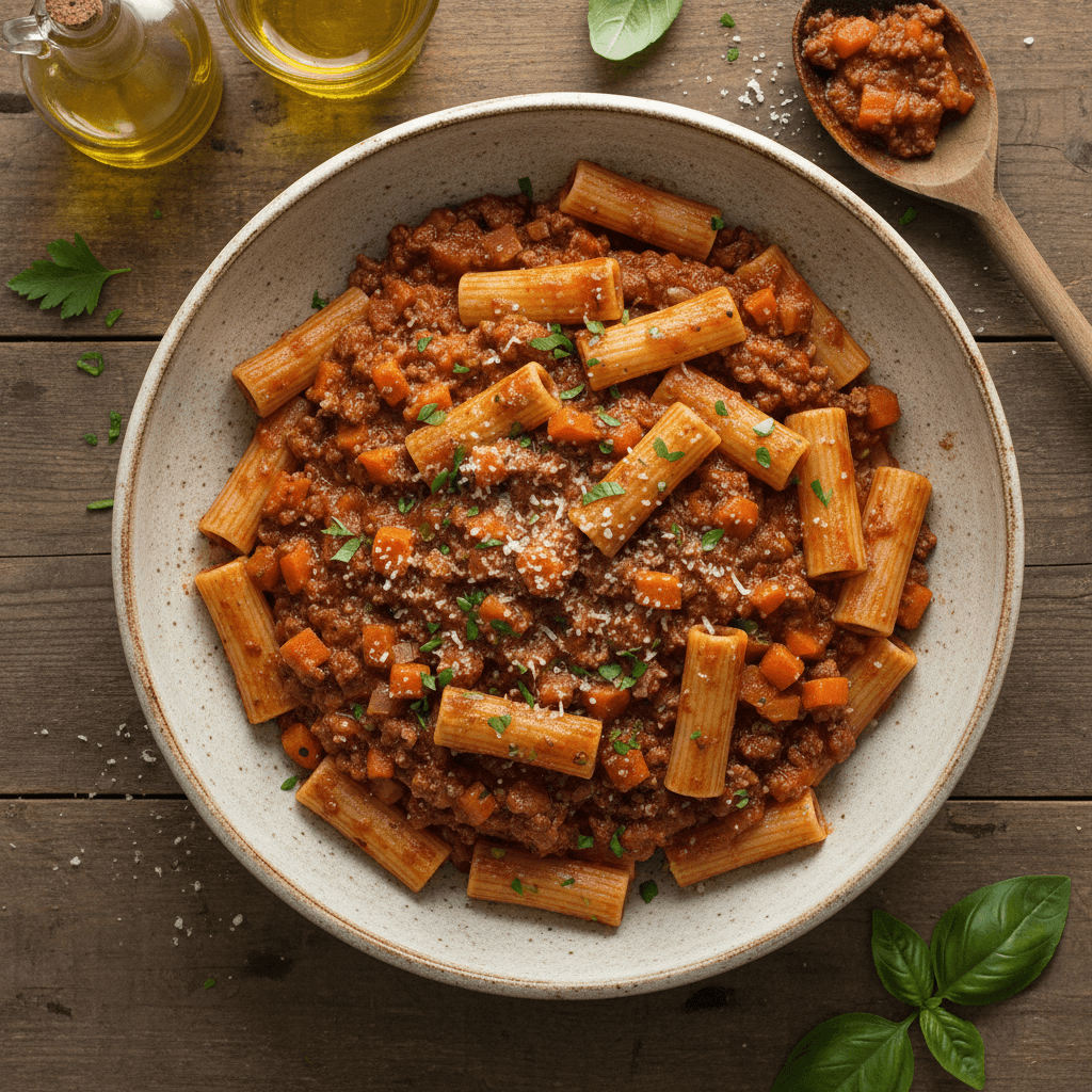 Pâtes à la Bolognaise Simple